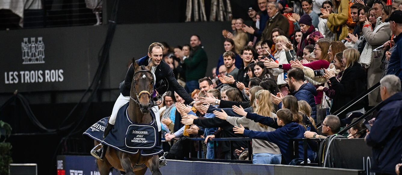 Richard Vogel, United Touch S - FEI Jumping World Cup™ of Basel präsentiert von Bank J. Safra Sarasin, Sieger   @ LONGINES CHI CLASSICS Basel 2026 / Katja Stuppia
