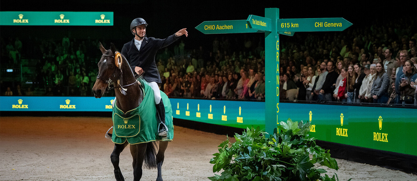Grâce à sa victoire avec United Touch S, Richard Vogel est le nouveau prétendant au Rolex Grand Slam. © Rolex 