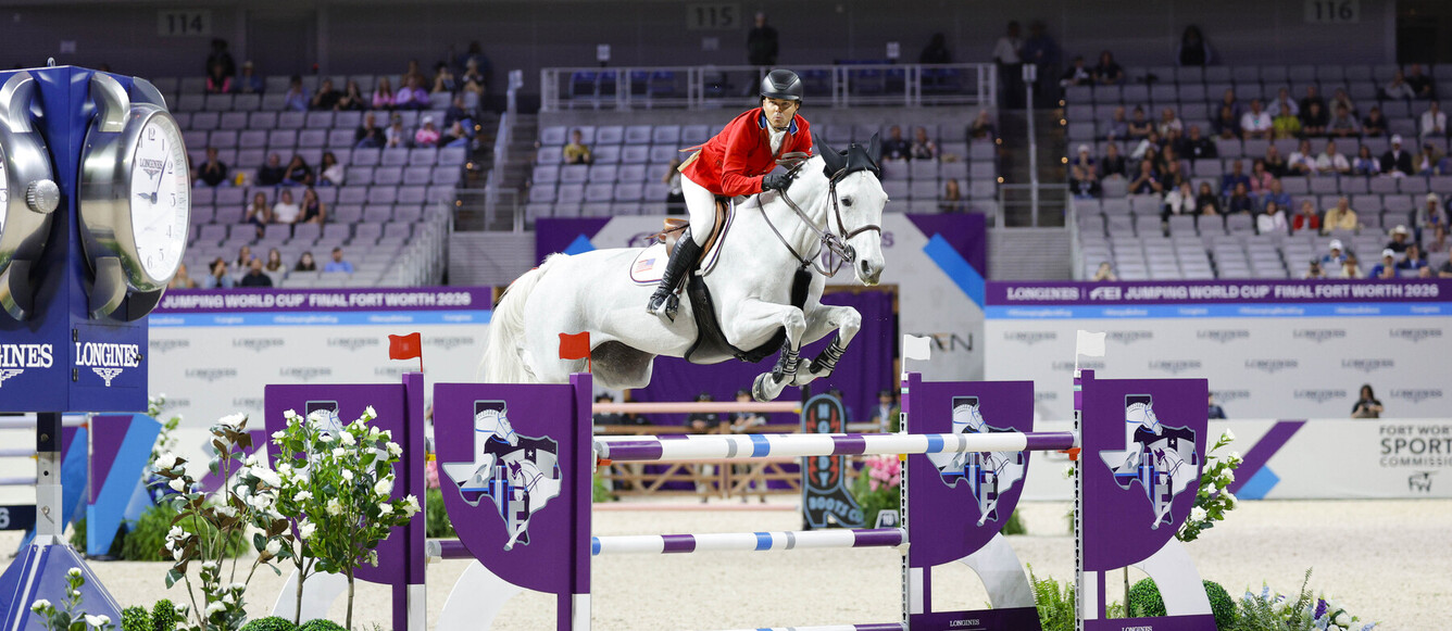 Kent Farrington caracole toujours en tête de la Finale Coupe du monde de Fort Worth. © Tiffany van Halle