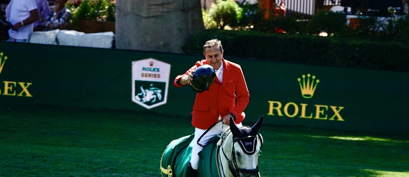 Piergiorgio Bucci a triomphé dans le Rolex Grand Prix de Rome avec Pallieter.© Nathalie Poudret