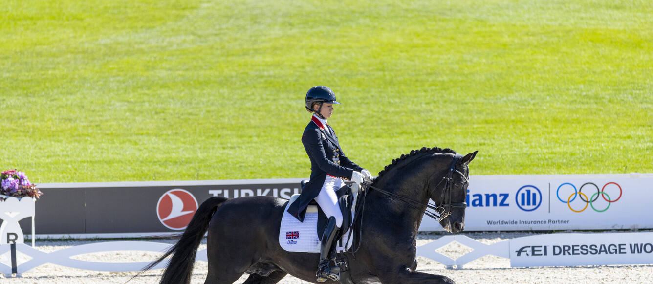Charlotte Fry (GBR) riding GlamourdaleFEI Dressage World Championship, Aachen (GER) 2026Grand Prix Team Final & Individual Qualifier Lambertz-Prize© FEI/Leanjo de Koster