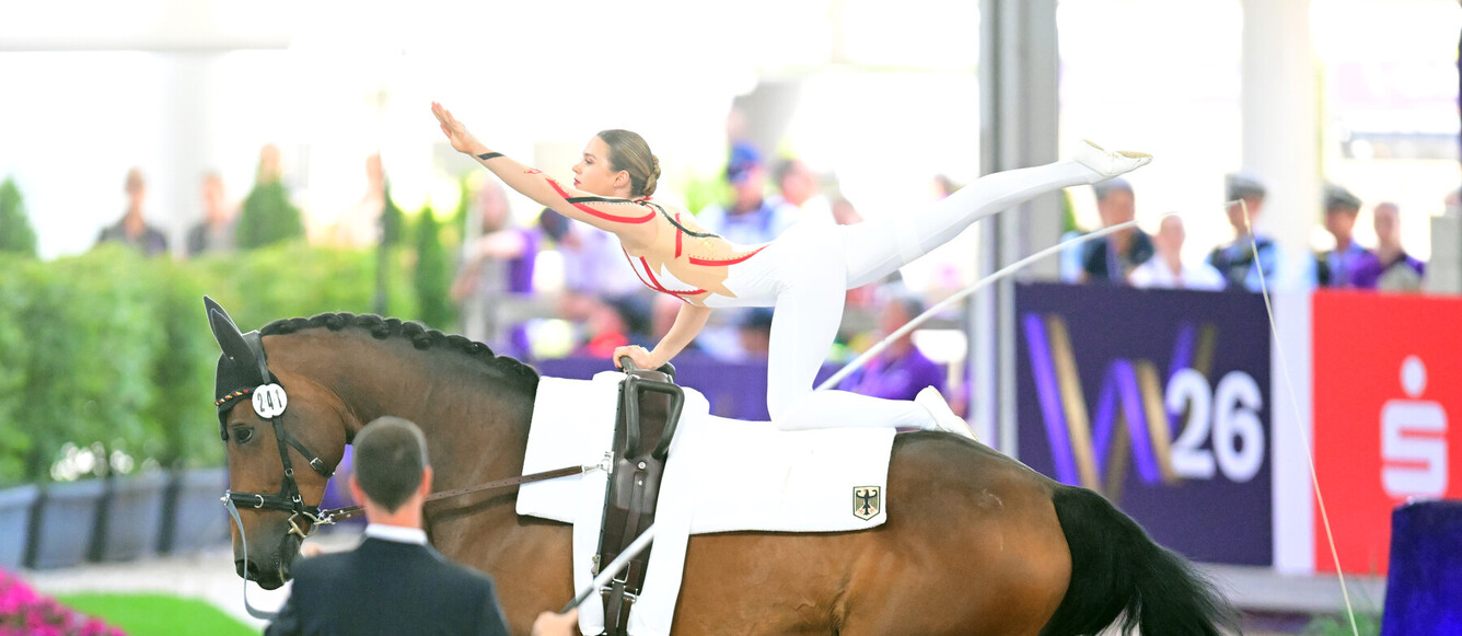 FEI Vaulting World Championship Aachen 2026Alice LAYHER GERFBW CANDYDaniel ZEMBROTphoto: FEI / Daniel Kaiser