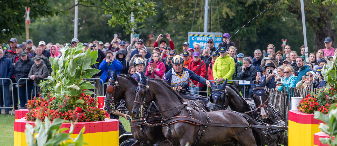 Boyd Exell [AUS] FEI Driving World Championship Four-in-Hand Marathon Team & Individual Prize of schwartz Group © FEI/Wilco van Driessen