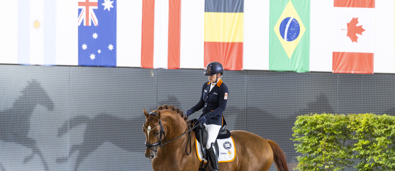 Rixt van der Horst (NED) riding Eisma's Royal Fonq NOPFEI Para Dressage World ChampionshipGrand Prix B Team Final & Second Individual Qualifier for the Grand Prix Freestyle, Grade IIIAllianz-Prize© FEI/Leanjo de Koster