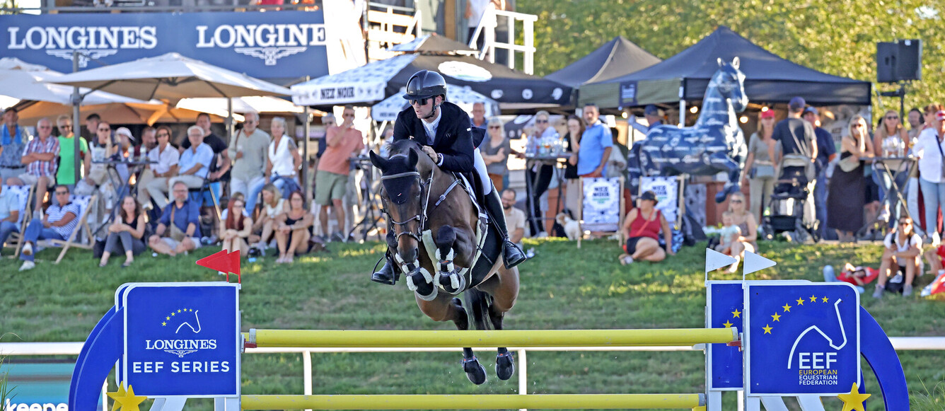 Oliver Fletcher et Hello William ont mis tout le monde d'accord dans le Grand Prix 4* d'Avenches. © Photobujard