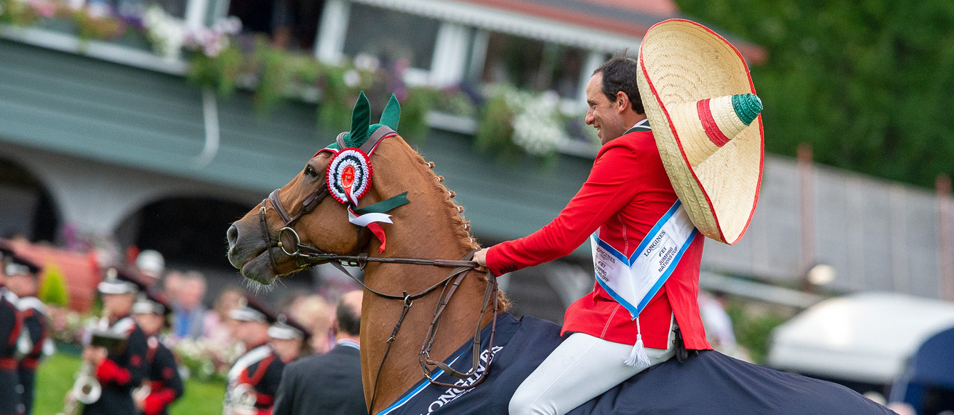 Patricio PASQUEL (MEX) & BABEL -  LONGINES FEI JUMPING NATIONS CUP™ OF IRELAND - Dublin Horse Show - Dublin, Ireland - 10 August 2018 Photo FEI/JON STROUD MEDIA