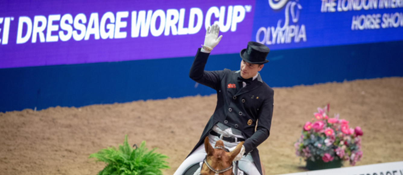 FEI World Cup™ Dressage Olympia London International winner Frederic Wandres (GER) & Duke of Britain Olympia, The London 18 December 2018Photo FEI/Jon Stroud