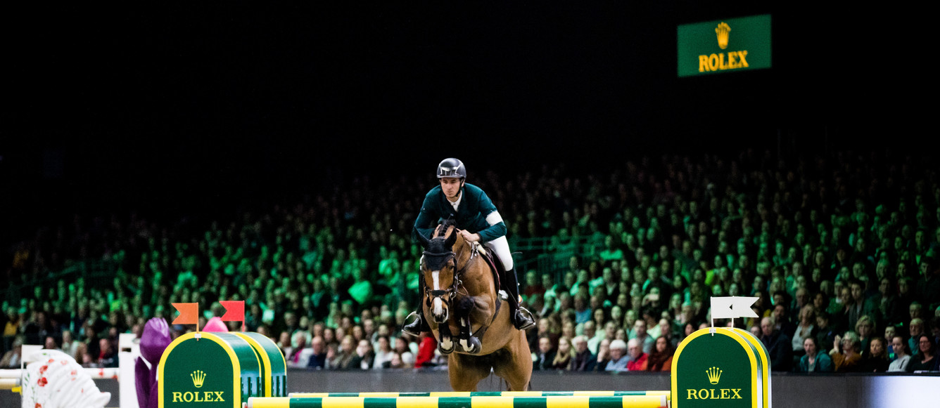 Steve Guerdat et Albführen's Bianca dans le Rolex GP des Dutch Masters 