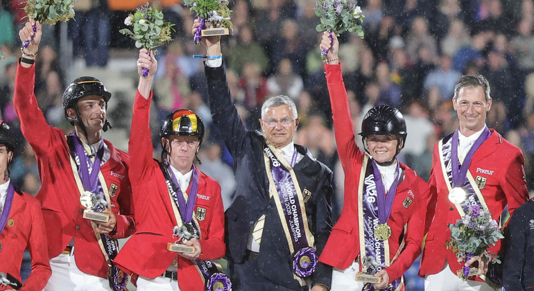 Mondiaux d’Aix-la-Chapelle : l’Allemagne souveraine, la Suisse 6e, Steve Guerdat aux commandes
