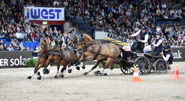 Finale Coupe du monde d’attelage à Bordeaux: Boyd Exell 1er, Jérôme Voutaz 4e, mais tout reste ouvert