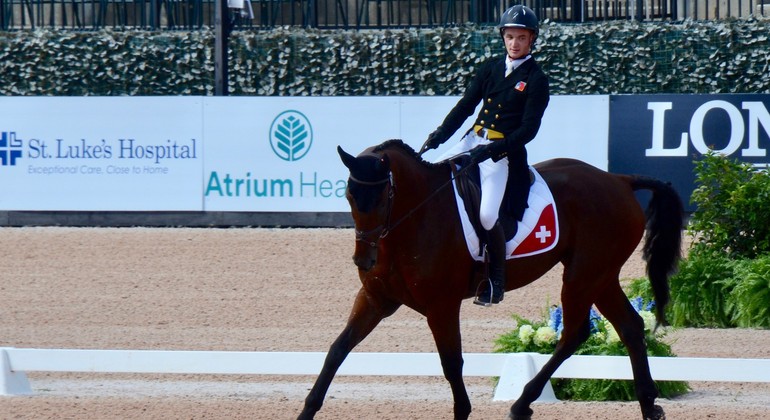 Complet aux JEM de Tryon : Robin Godel et Patrizia Attinger n’ont pas démérité en dressage, Felix Vogg nous parle du cross